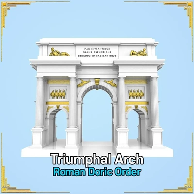 triunfal arco 3d modelos baixar crialidade nuvem 3d print model - Mito3D