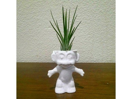troll planter Nature & Plants 3d print model - Mito3D