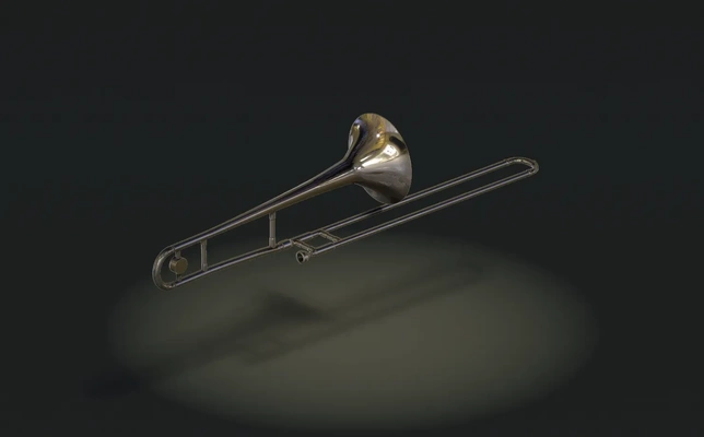 trombone rosa 3d modelos baixar crialidade nuvem 3d print model - Mito3D