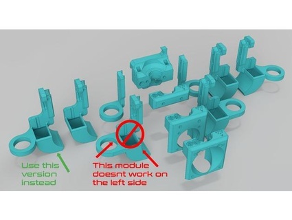tronxy e3d montieren modular Hurrikan 3d print model - Mito3D