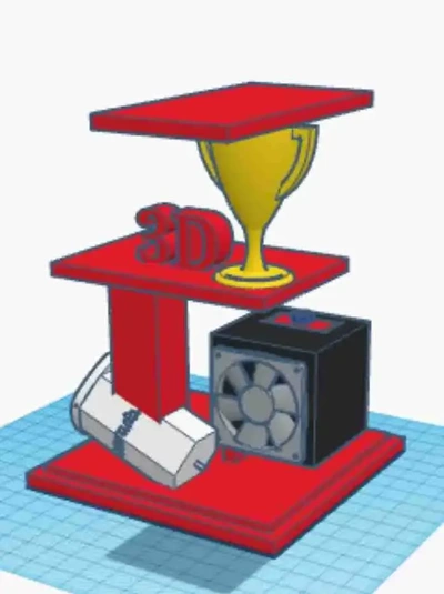 trofeo 3d modelos descargar crealidad nube 3d print model - Mito3D