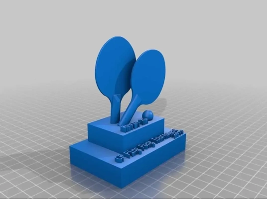 trofeo ping pong 3d modelli scarica creality nube 3d print model - Mito3D