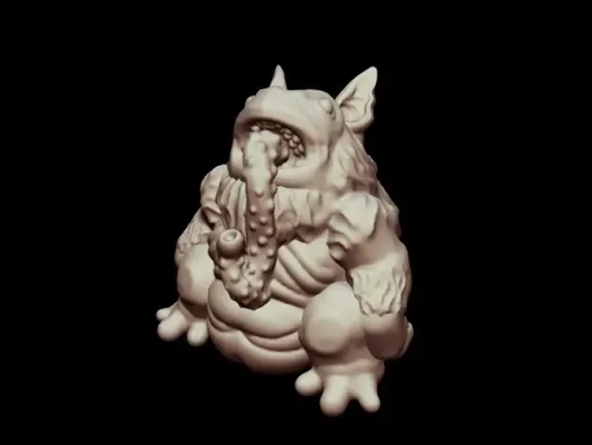 tsathoggua 28mm heroico escala 3d modelos descargar crealidad nube 3d print model - Mito3D