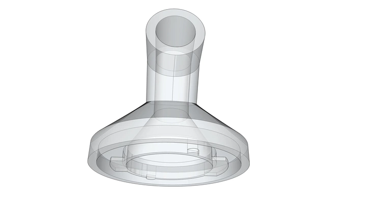 tube adaptateur 3m 3d modèles télécharger créalité nuage 3d print model - Mito3D