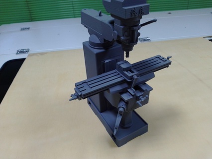 turret milling machine-1 Industrial Equipment 3d print model - Mito3D
