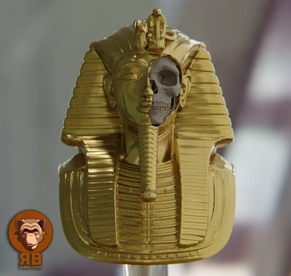 toutankhamon crâne 3d modèles télécharger créalité nuage 3d print model - Mito3D