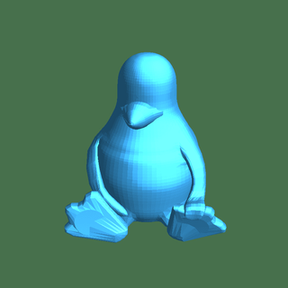 smoking Linux manchot putain coetzee volant animaux 3d print model - Mito3D