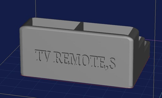 tv remote box trinket pockets Household 3d print model - Mito3D