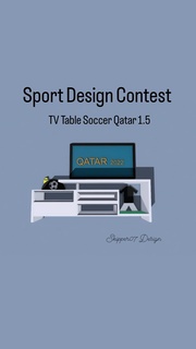 tv mesa fútbol Katar 15 aire libre 3d print model - Mito3D