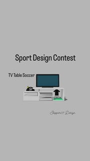 tv table football 3d print model - Mito3D