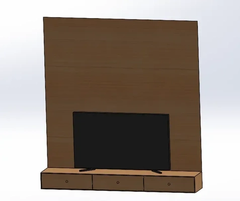 tv wall cabinet 3d models download creality cloud 3d print model - Mito3D