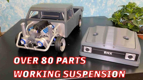 twin turbo drag pick Racing & Roadsters 3d print model - Mito3D