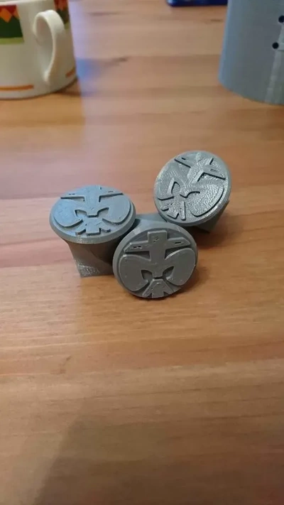 tordu bouton dpsg logo 3d modèles télécharger créalité nuage 3d print model - Mito3D