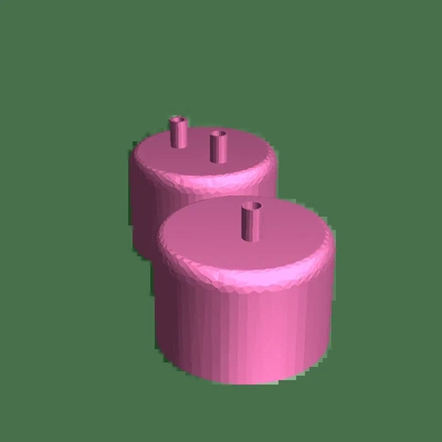 two caps 3d models download creality cloud 3d print model - Mito3D