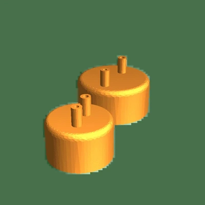 two caps 3d models download creality cloud 3d print model - Mito3D