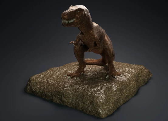 tyrannosaure statue 3d modèles télécharger créalité nuage 3d print model - Mito3D