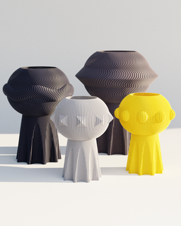 UFO Schiffe Vasen Veranstalter Haushalt 3d print model - Mito3D