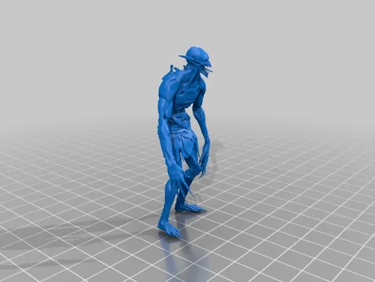 hässlich ghul stehen pose 3d modelle download realität wolke 3d print model - Mito3D