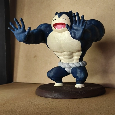 ultra swole snorlax mamadisimo 3d models download creality cloud 3d print model - Mito3D