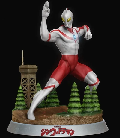 ultraman 3d modelos baixar crialidade nuvem 3d print model - Mito3D