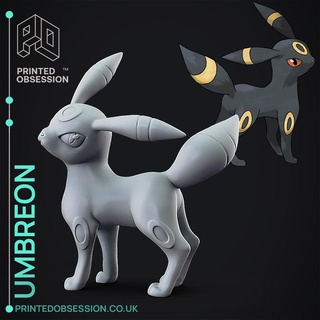 umbreon pokemon ventilador Arte caracteres 3d print model - Mito3D