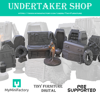 undertaker shop Board Game 3d print model - Mito3D