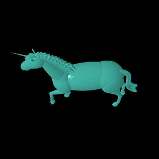 unicorno miti 3d print model - Mito3D