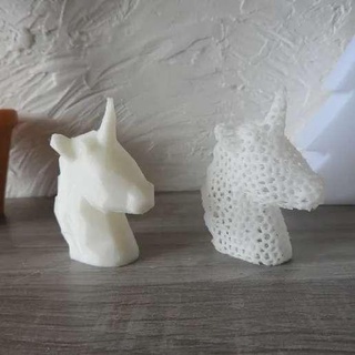 Licorne poly voronoi animaux 3d print model - Mito3D