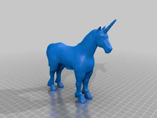 einhorn geocaching 3d modelle download realität wolke 3d print model - Mito3D