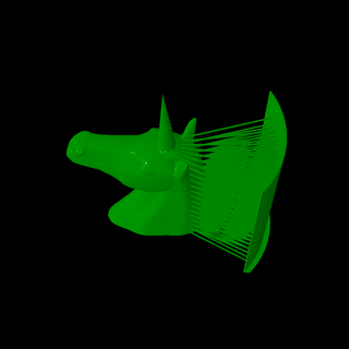 unicorn head Sculptures & Cultural Relics 3d print model - Mito3D