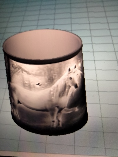 tek boynuzlu at lamba gölge 3d modeller indir creality bulut aydınlatma 3d print model - Mito3D