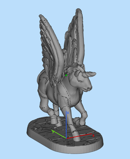 unicorno miti 3d print model - Mito3D