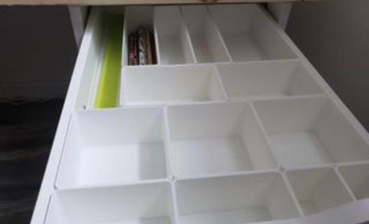 universal drawer organizer Household 3d print model - Mito3D