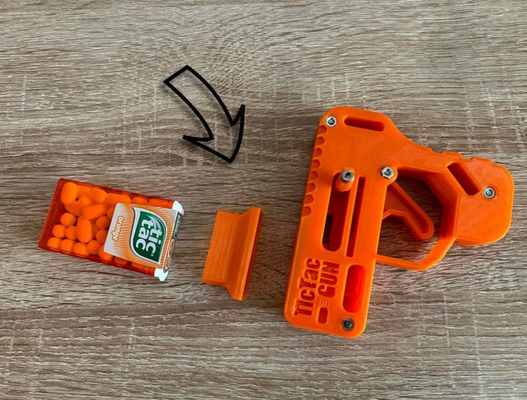 yükselt tik tac tabanca 3d modeller indir creality bulut oyuncak silahlar 3d print model - Mito3D