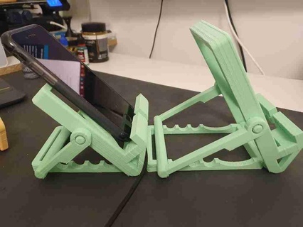 actualizado plegable tableta teléfono estante soporte empulgueras accesorios 3d print model - Mito3D