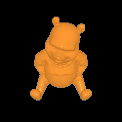 urso pooh 3d modelos baixar crialidade nuvem 3d print model - Mito3D