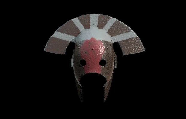 uruk hai kask kral of yüzükler 3d dijital indir dosya modeller creality bulut 3d print model - Mito3D