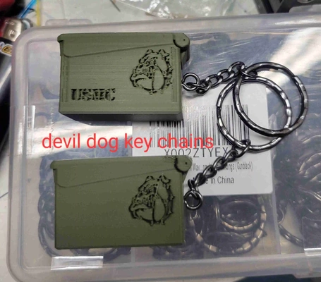 usmc w devil dog key chain 3d models download creality cloud 3d print model - Mito3D