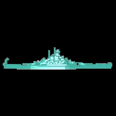 uss indiana 3d modelos descargar crealidad nube 3d print model - Mito3D