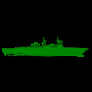 uss enfeitar destruidor embarcação 3d print model - Mito3D