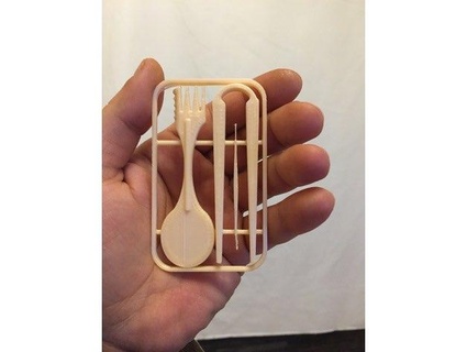 utensilios chasquido tarjeta alimentos 3d print model - Mito3D