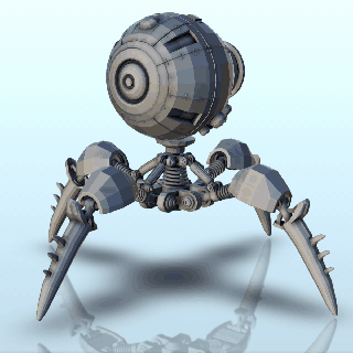 morder combate robô 26 sci fi Ciência ficção futuro 40k robôs 3d print model - Mito3D