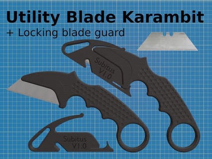 utility knife karambit4 3d models download creality cloud Machinery & Equipment 3d print model - Mito3D