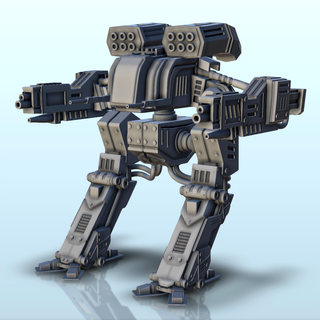 uzsus combate robô 9 sci fi Ciência ficção futuro 40k robôs 3d print model - Mito3D
