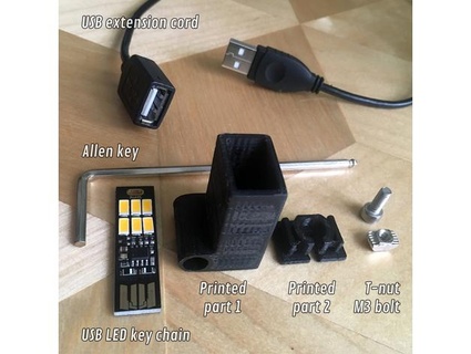 slot Extrusion USB montieren Werkzeuge 3d print model - Mito3D