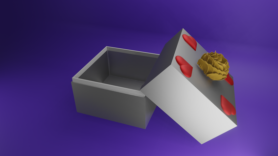 valentine's day box Others 3d print model - Mito3D