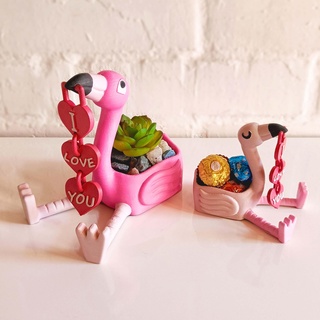 valentine's day flamingo Others 3d print model - Mito3D