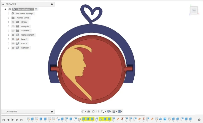 saint valentin journée jouet agiter fileur 3d modèles télécharger créalité nuage 3d print model - Mito3D