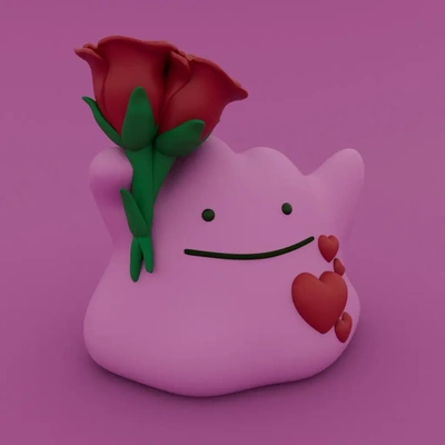 valentine's special - ditto 3d models download creality cloud fictional characters 3d print model - Mito3D