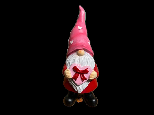 valentin gnome portant boîte of chocolats 3d modèles télécharger créalité nuage fictif personnages 3d print model - Mito3D